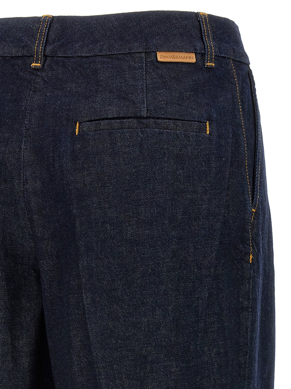 Zimmermann Illustration Denim Jeans Blue, view 4