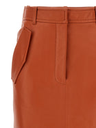 Zimmermann Illustration Midi Skirt Orange, view 3