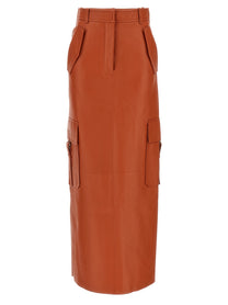 Zimmermann Illustration Midi Skirt Orange