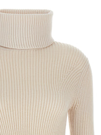 Zimmermann Illustration Peplum Sweater Beige, view 3