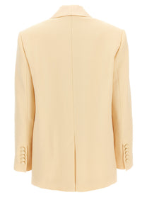 Zimmermann Illustration Shawl Tux Jacket Blazer Beige