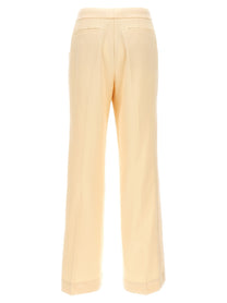 Zimmermann Illustration Straight Tux Pants Beige