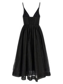 Zimmermann Illustration Neck Midi Dress Black, view 2