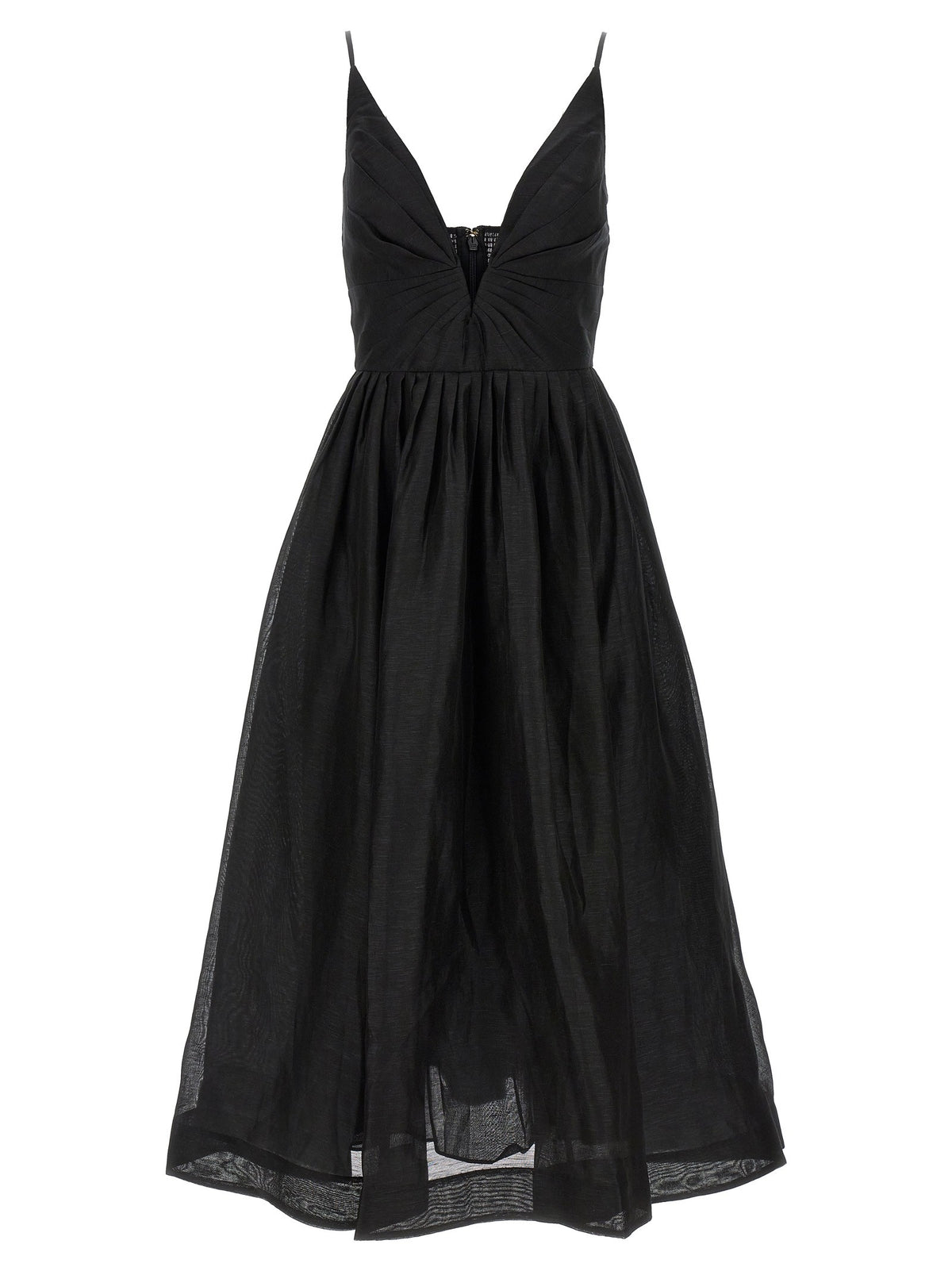 Zimmermann Illustration Neck Midi Dress Black