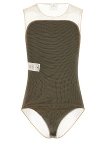 courrèges Ilusion Sunshiel Bodysuit Black
