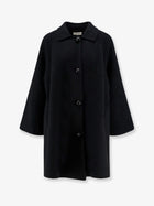 The Row Women's Ina Virgin Wool and Cashmere Coat Black