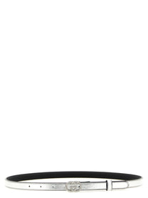 Gucci Incrocio GG Belt Silver