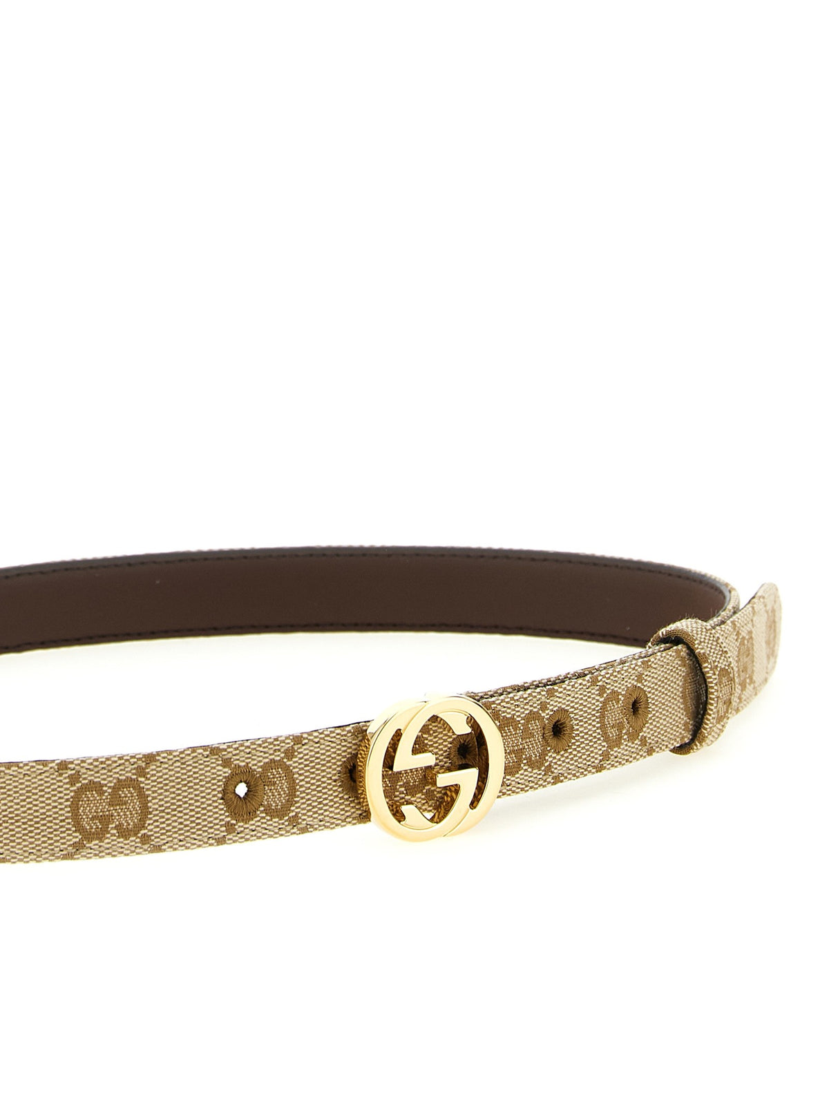 Gucci Incrocio GG Belt Beige