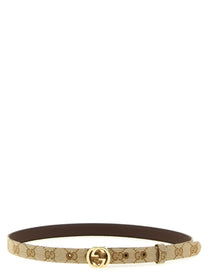 Gucci Incrocio GG Belt Beige