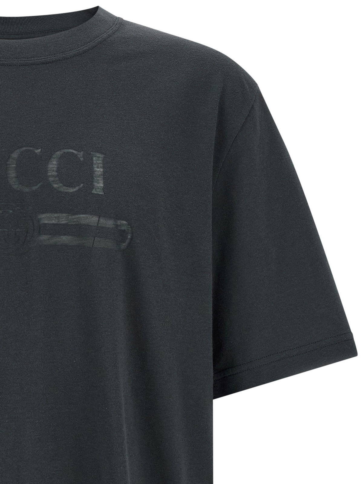 Gucci Incrocio GG Devoré Shirt Grey, view 3