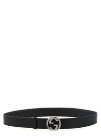 Gucci Incrocio GG Reversible Belt Black, view 2