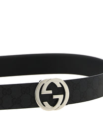 Gucci Incrocio GG Reversible Belt Black, view 4
