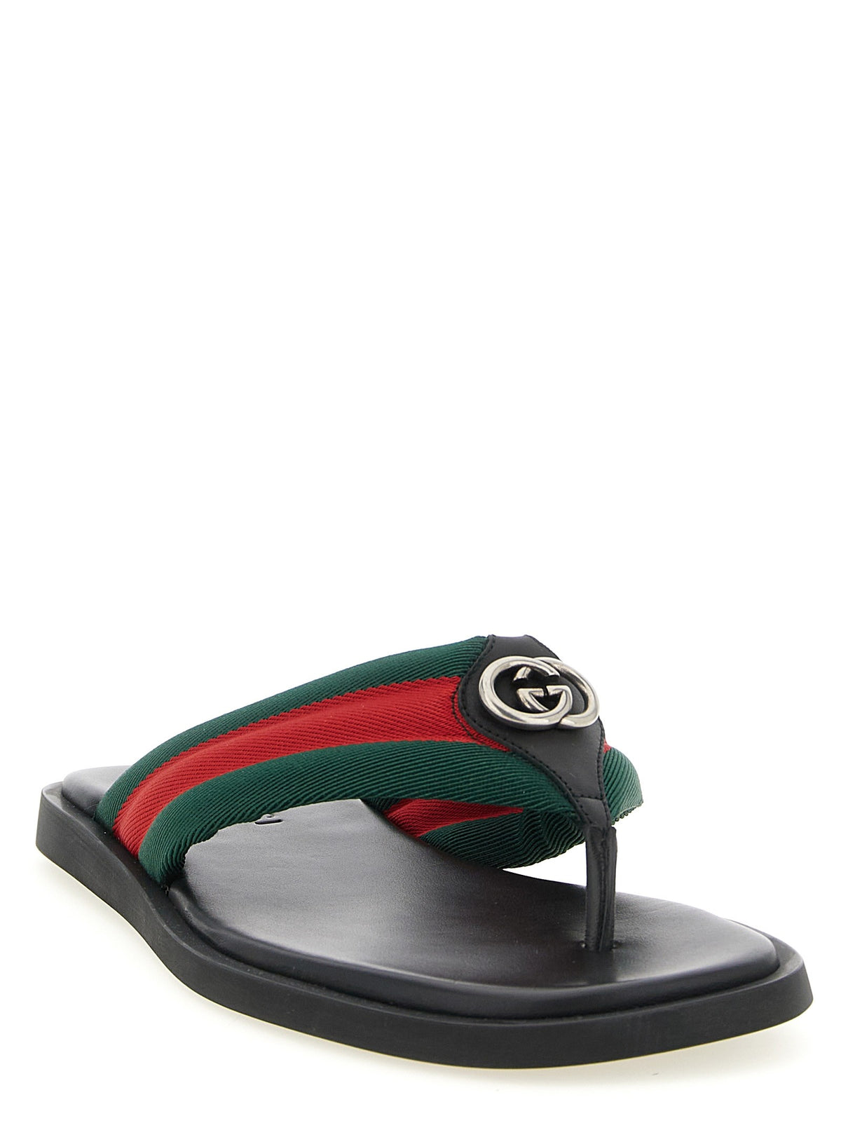 Gucci Incrocio GG Sandals Gold