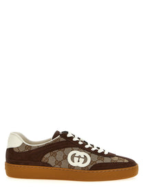 Gucci Incrocio GG Sneakers Brown