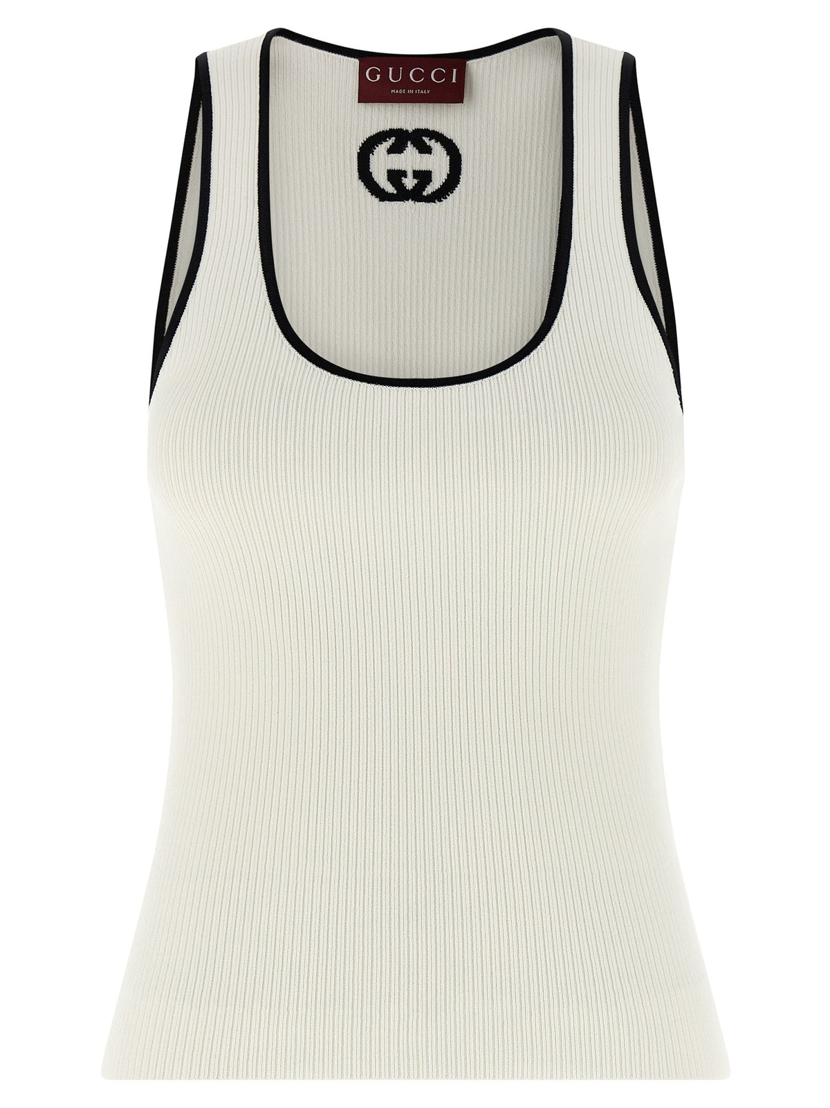Gucci Incrocio GG Tank Top White