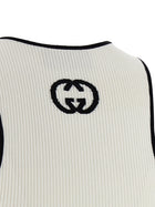Gucci Incrocio GG Tank Top White, view 4