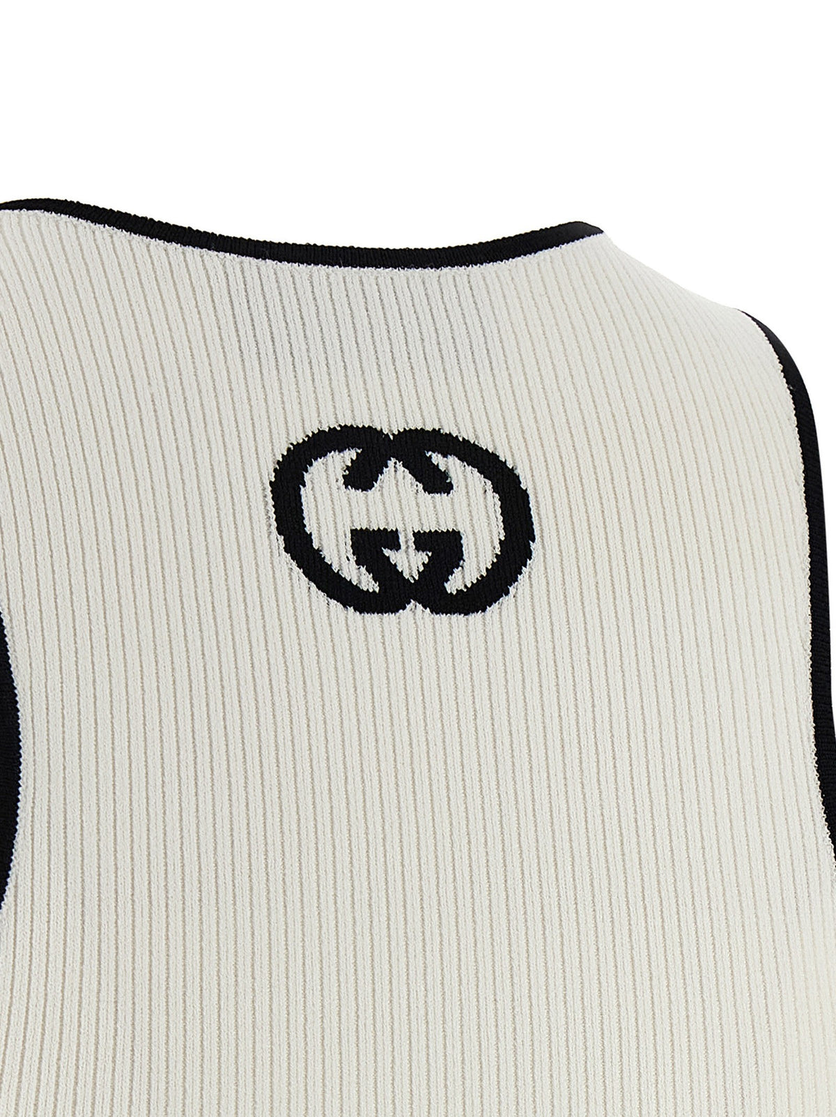 Gucci Incrocio GG Tank Top White