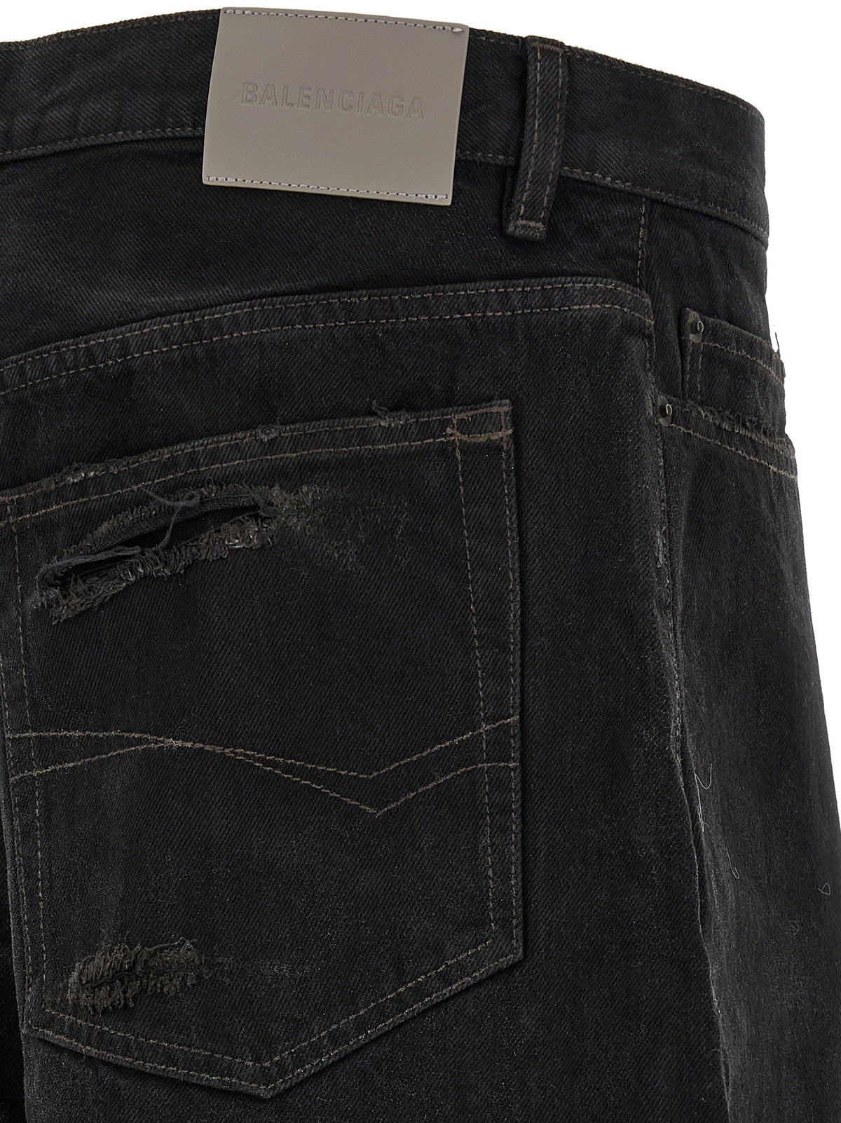 Balenciaga Incurvati Morbidi Jeans Black