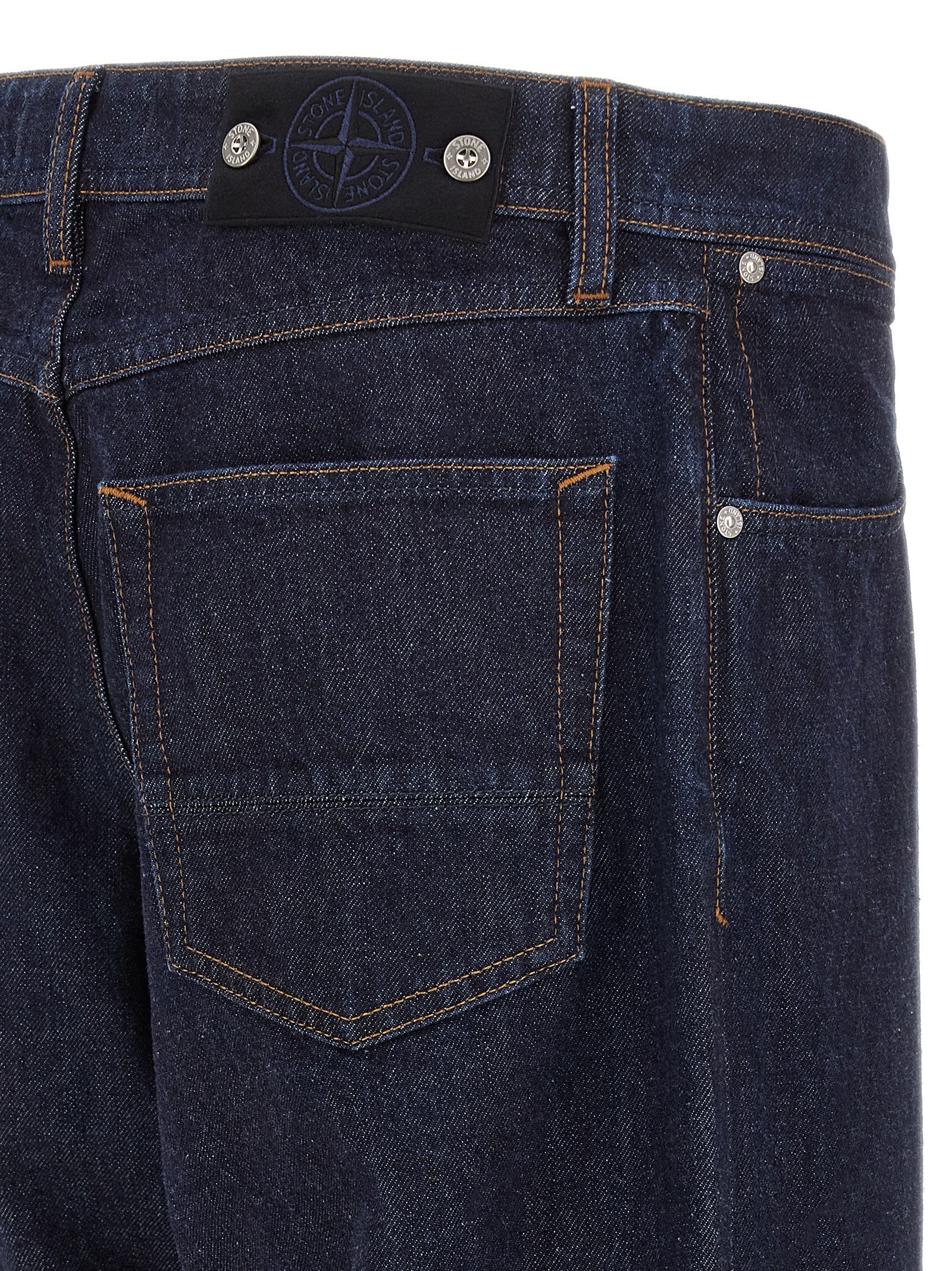 Stone Island Indigo Denim Rinsed Jeans Blue