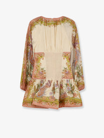 Zimmermann Women's Indra Cotton and Silk Mini Dress Gold