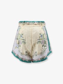 Zimmermann Women's Indra Cotton and Silk Shorts White