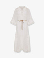 Zimmermann Women's Indra Long Ramie Dress White
