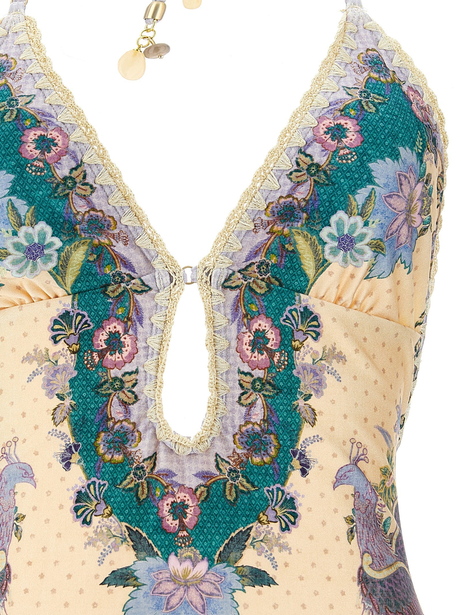 Zimmermann Indra One Piece Swimsuit Gold