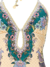 Zimmermann Indra One Piece Swimsuit Gold
