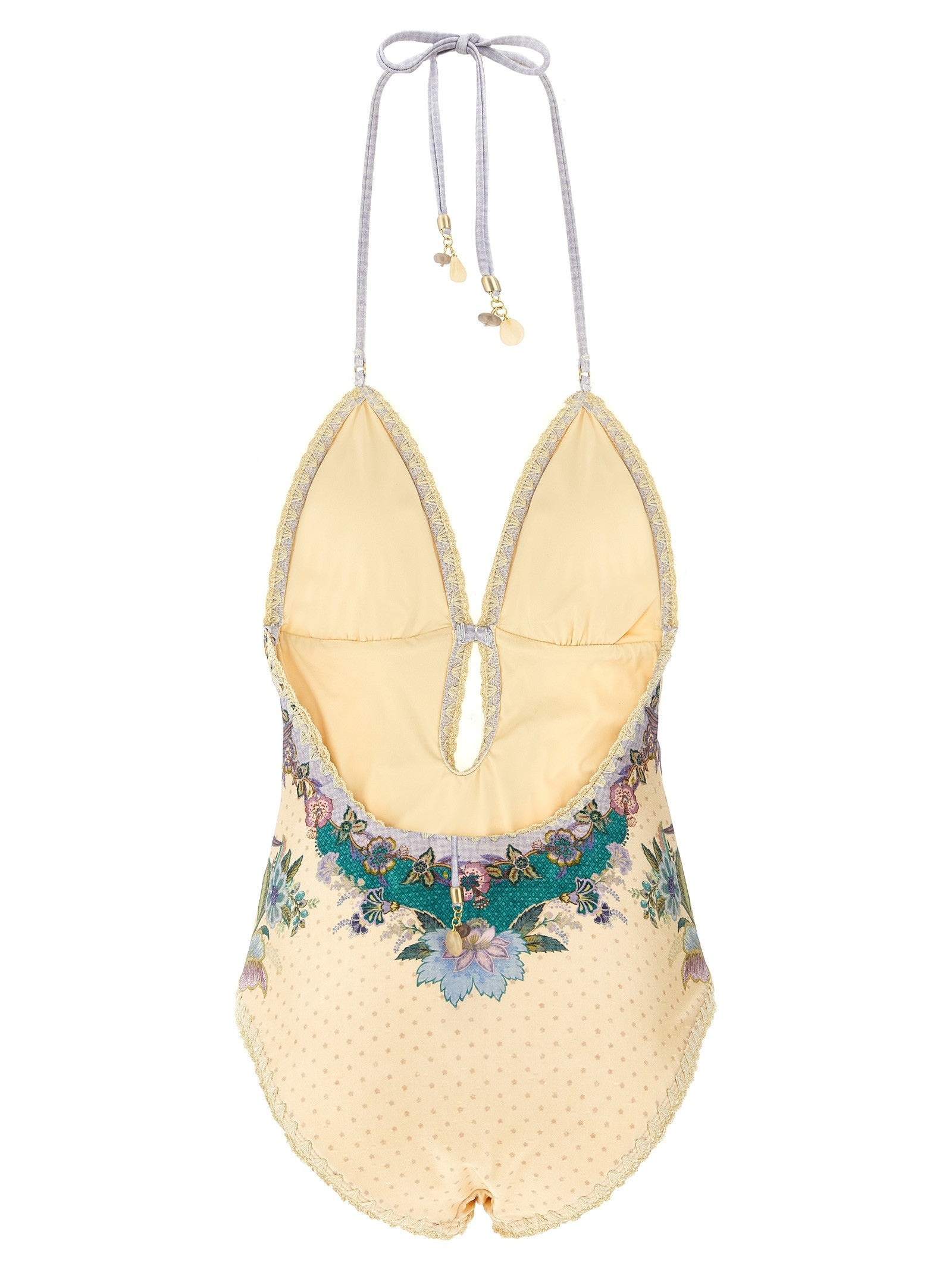 Zimmermann Indra One Piece Swimsuit Gold