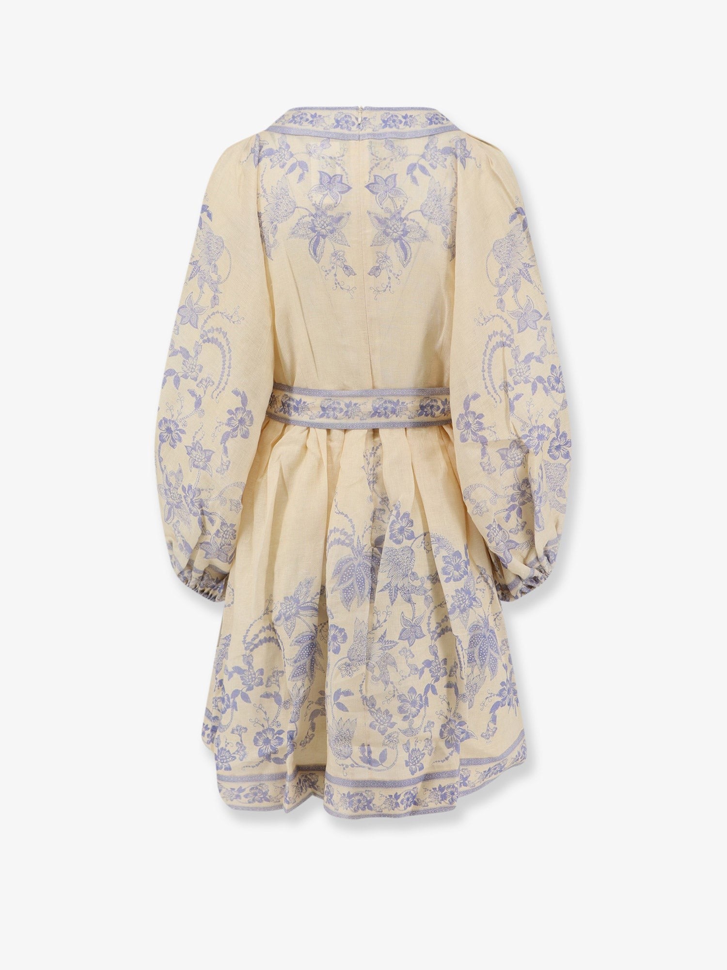 Zimmermann Women's Indra Printed Linen Dress White