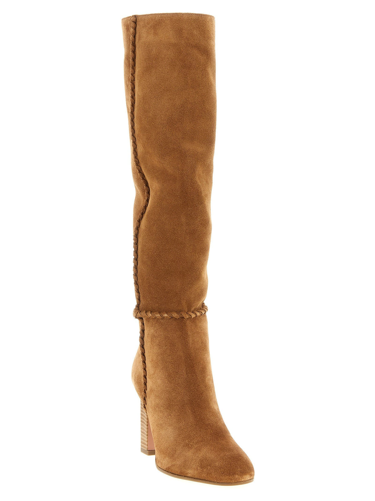 Aquazzura Indy Boots Beige, view 2