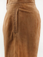 Scarlett Poppies Women's Inez Suede Bermuda Shorts Black, view 3