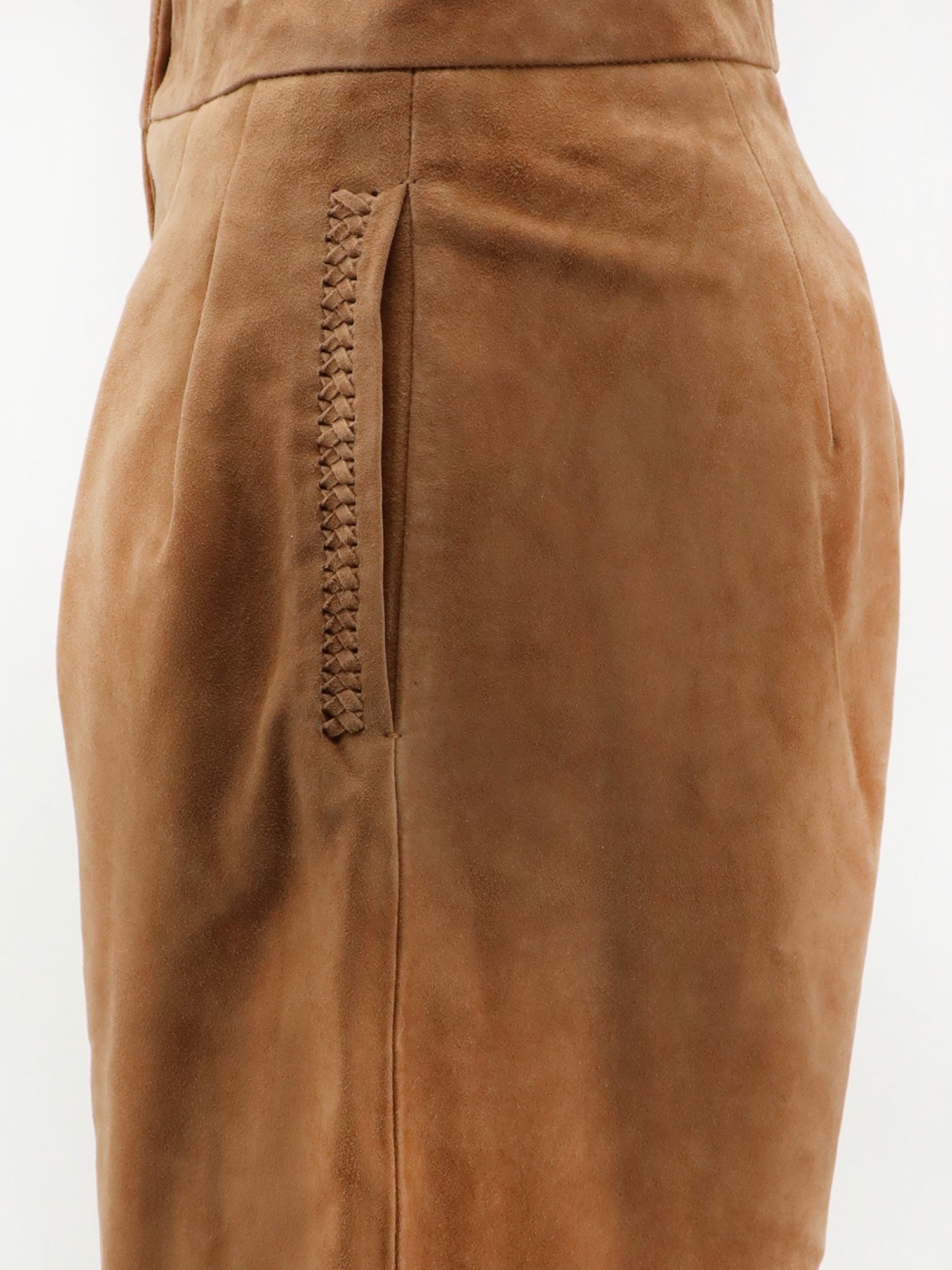Scarlett Poppies Women's Inez Suede Bermuda Shorts Black