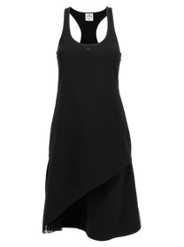 courrèges Infinty Pleats Line Dress Black
