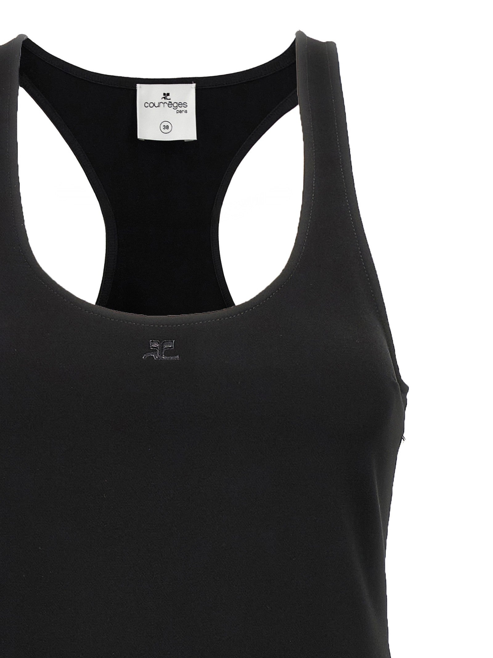 courrèges Infinty Pleats Line Dress Black