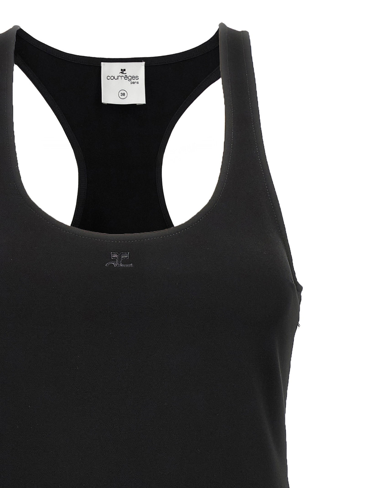courrèges Infinty Pleats Line Dress Black, view 3