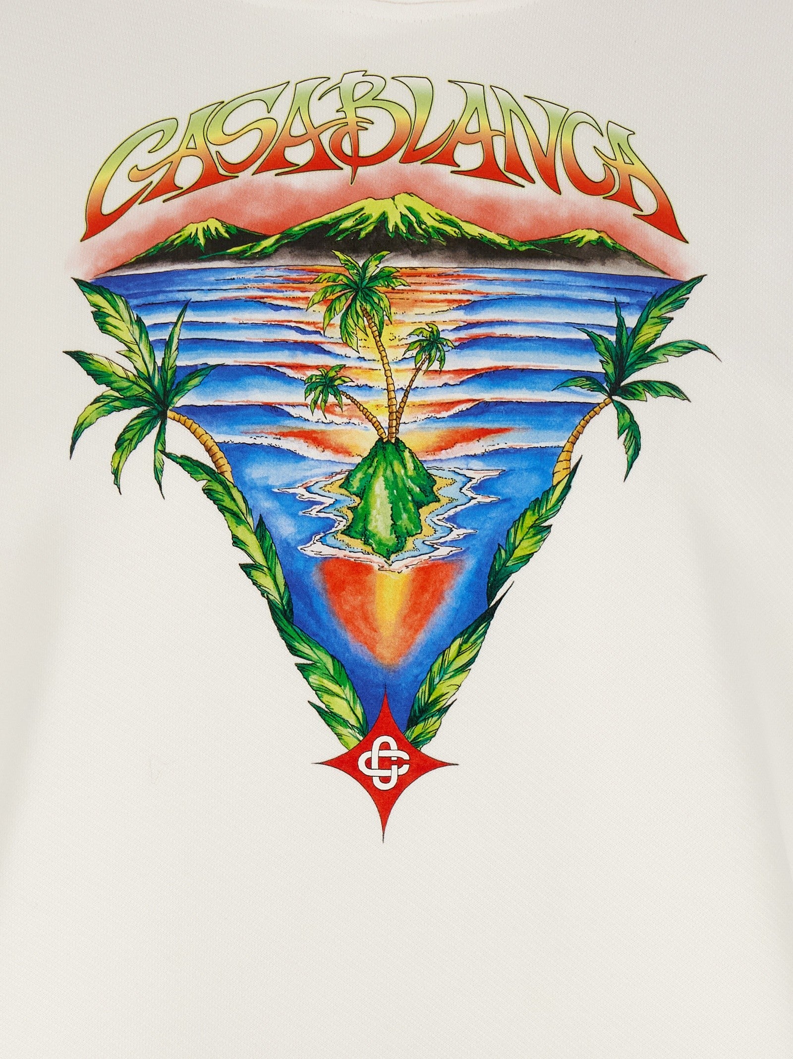 Casablanca Innocence Triangle Hoodie White
