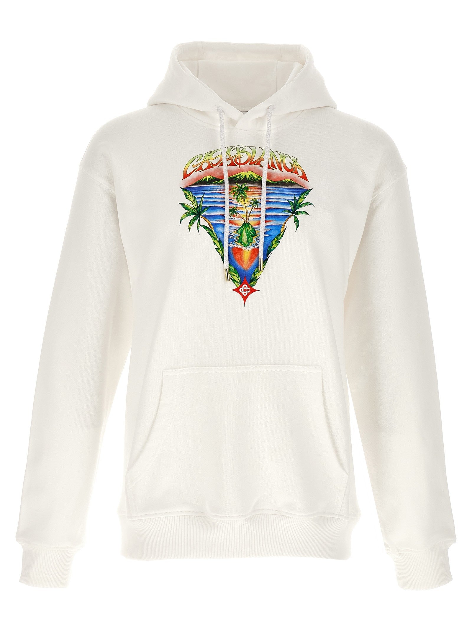 Casablanca Innocence Triangle Hoodie White
