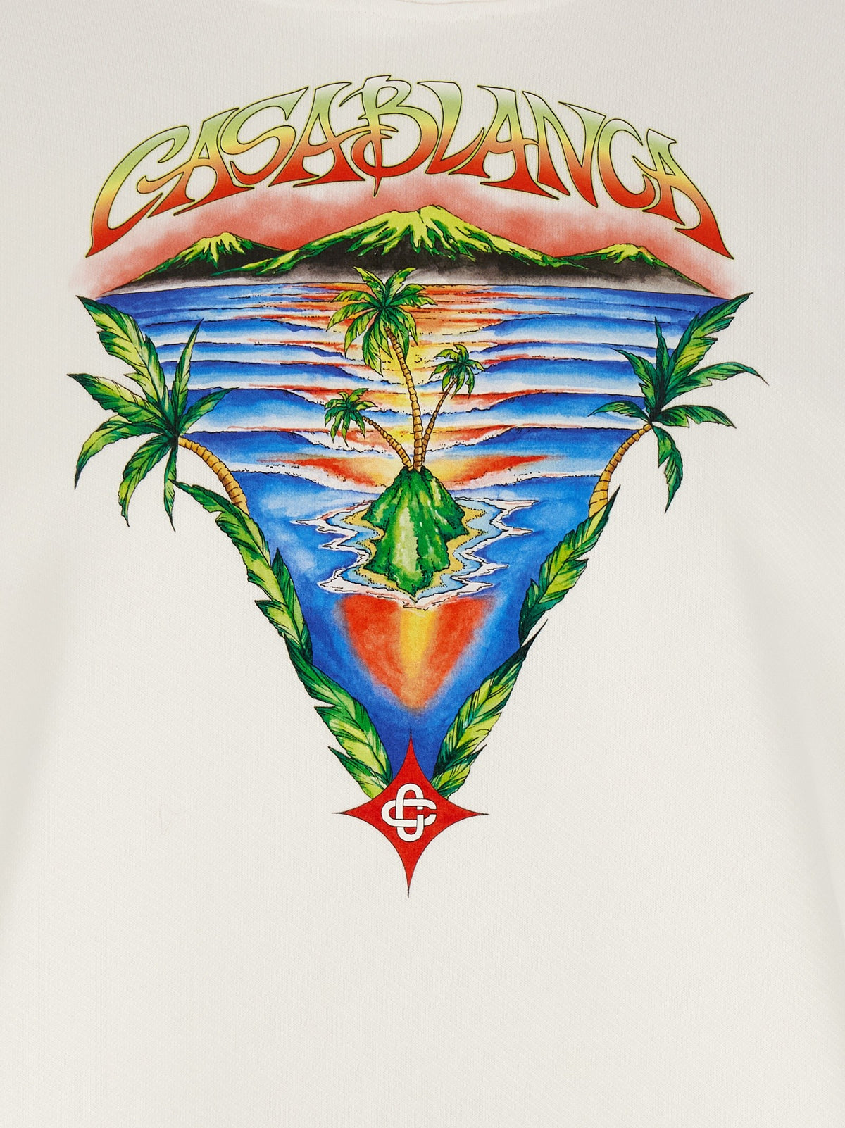 Casablanca Innocence Triangle Hoodie White