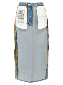 Vetements Inside Out Skirt Blue