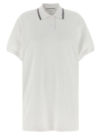 T By Alexander Wang Intarsia Collar Dress White