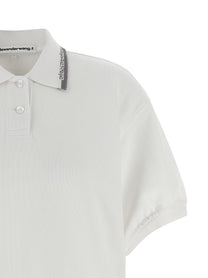 T By Alexander Wang Intarsia Collar Dress White