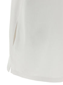 T By Alexander Wang Intarsia Collar Dress White