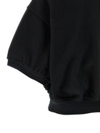 T By Alexander Wang Intarsia Collar Polo Shirt Black, view 4