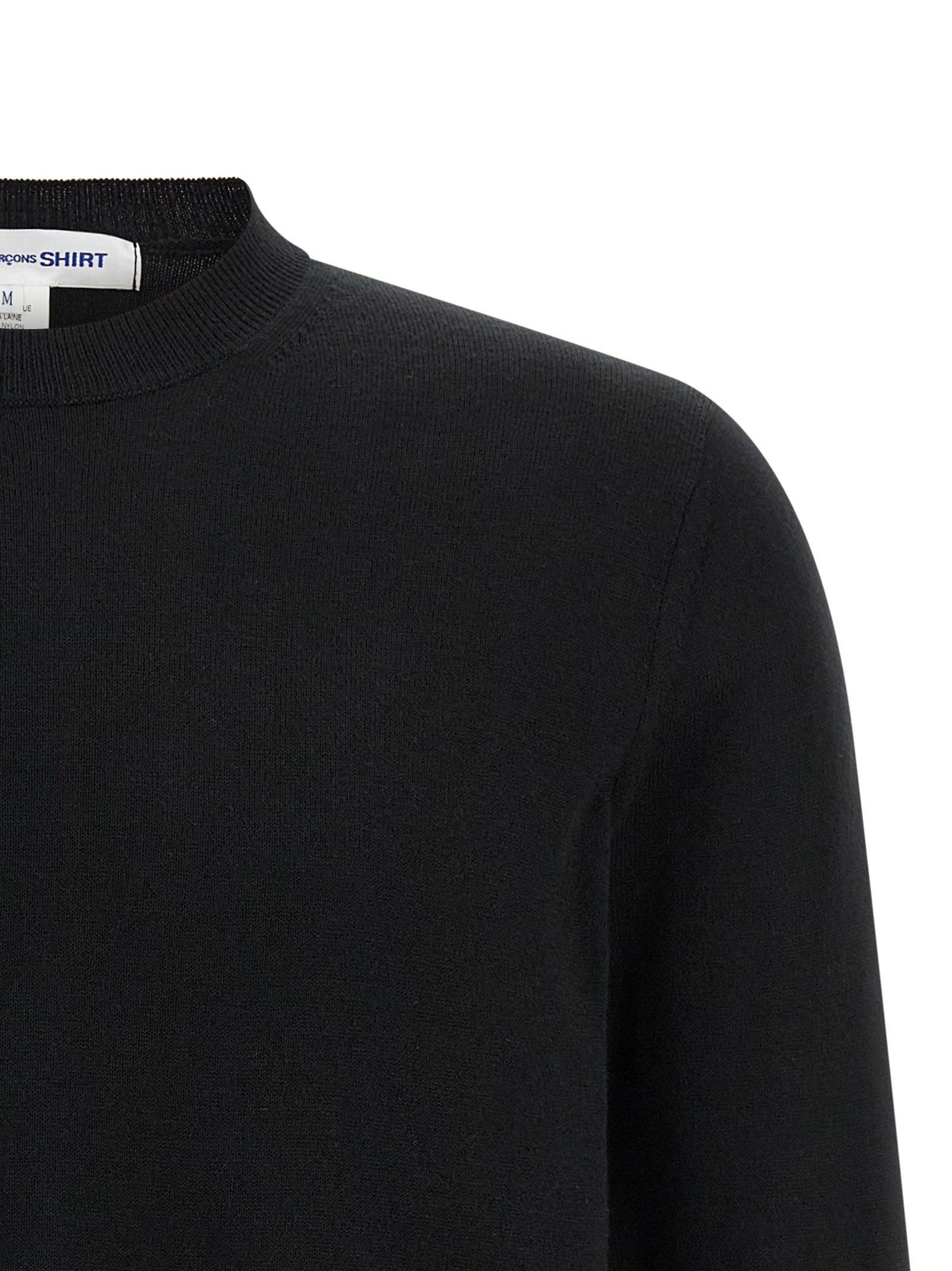 Comme Des Garcons Shirt Intarsia Sweater Black