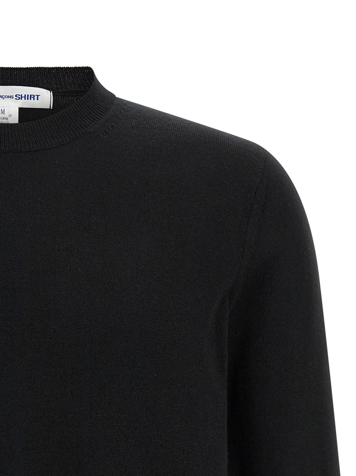 Comme Des Garcons Shirt Intarsia Sweater Black, view 3