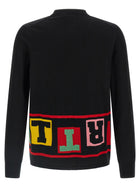 Comme Des Garcons Shirt Intarsia Sweater Black, view 2