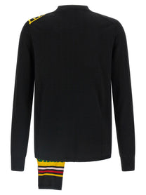 Comme Des Garcons Shirt Intarsia Sweater Black