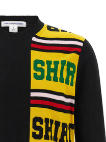 Comme Des Garcons Shirt Intarsia Sweater Black
