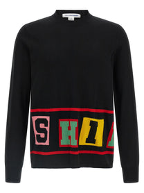 Comme Des Garcons Shirt Intarsia Sweater Black